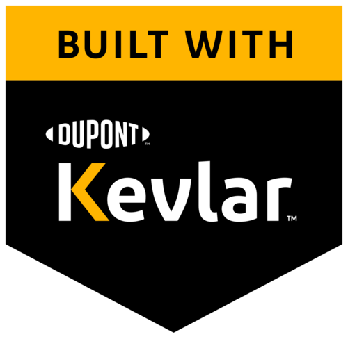 Built with DuPont Kevlar — Kevlar genuino DuPont